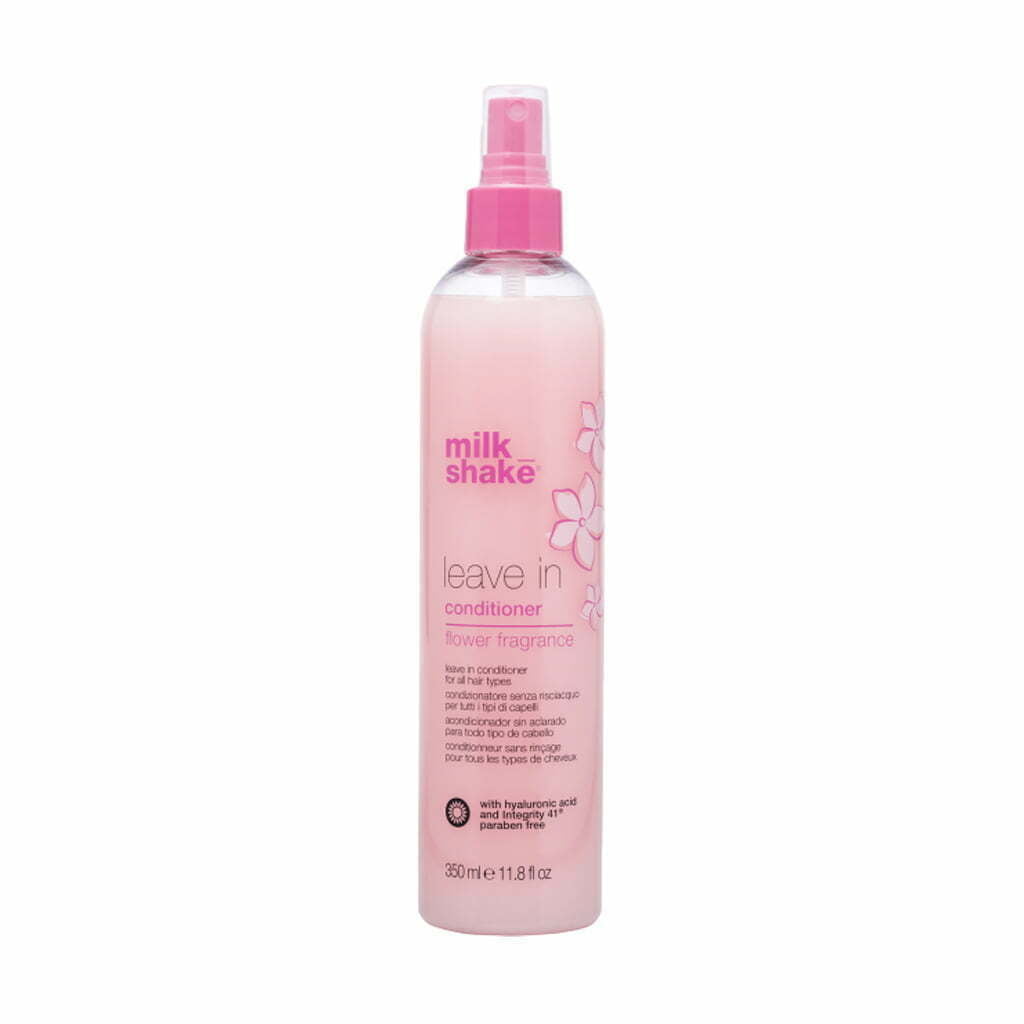 MILKSHAKE nenuplaunamasis kondicionierius visų tipų plaukams. Su baltymais, be parabeno. 350ml.
