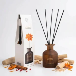 ALVORIA namų kvapas su lazdelėmis SANDALWOOD120ml