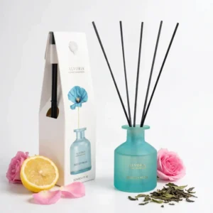 ALVORIA namų kvapas su lazdelėmis WOODY MUSK 120ml