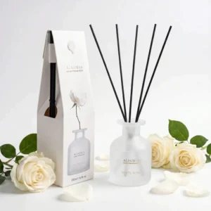 ALVORIA namų kvapas su lazdelėmis WHITE ROSE 120ml