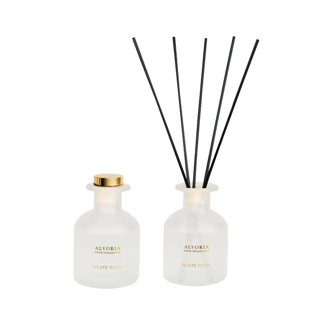 ALVORIA namų kvapas su lazdelėmis WHITE ROSE 120ml - Image 3