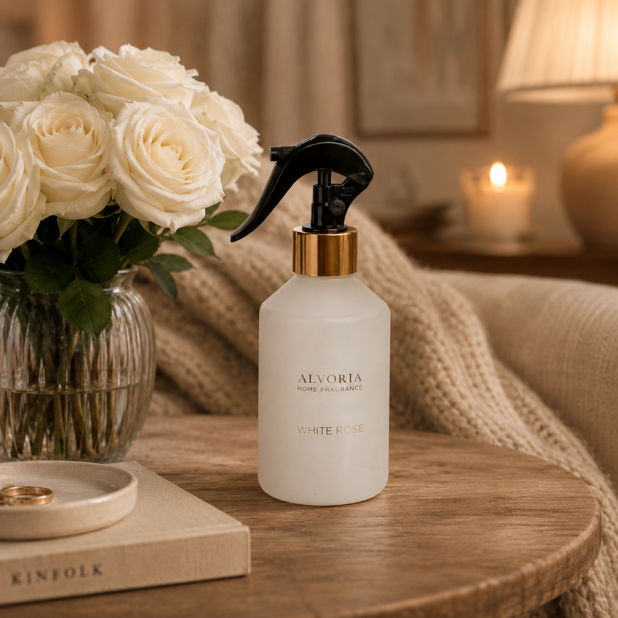 ALVORIA Purškiamas namų kvapas WHITE ROSE 250ml