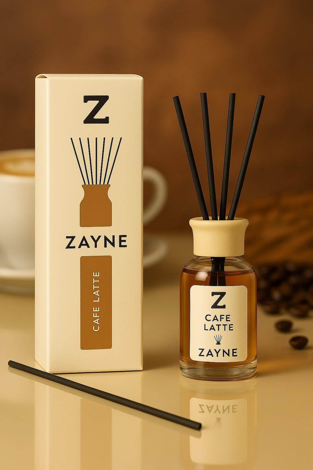 ZAYNE Namų kvapas su lazdelėmis CAFE LATTE 110ml