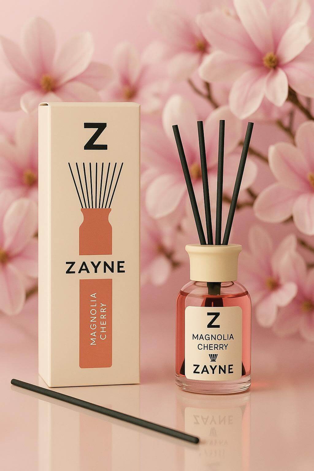 ZAYNE Namų kvapas su lazdelėmis MAGNOLIA CHERRY 110ml