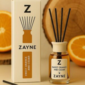 ZAYNE Namų kvapas su lazdelėmis SWEET ORANGE AND CEDAR 110ml