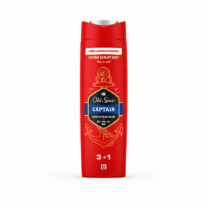 Old Spice Captain 3in1 dušo želė vyrams kūnui, plaukams ir veidui – 400 ml