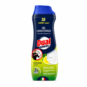 Dual Power Gel Lavastoviglie Lemon indaplovių gelis 660 ml