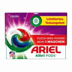 ARIEL All in1 PODS Color+ skalbimo kapsulės 10 vnt.