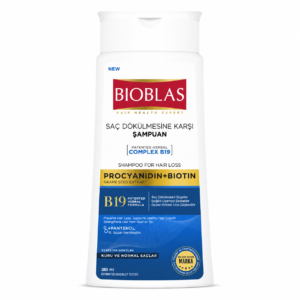 Bioblas Procyanidin + Biotin Shampoo 360 ml – šampūnas nuo plaukų slinkimo sausiems ir normaliems plaukams