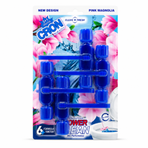 CRON Blue Active WC blokeliai klozetui Magnolia 4 x 55 g