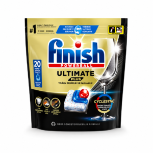 FINISH Powerball Ultimate Plus indaplovių kapsulės 20 vnt.