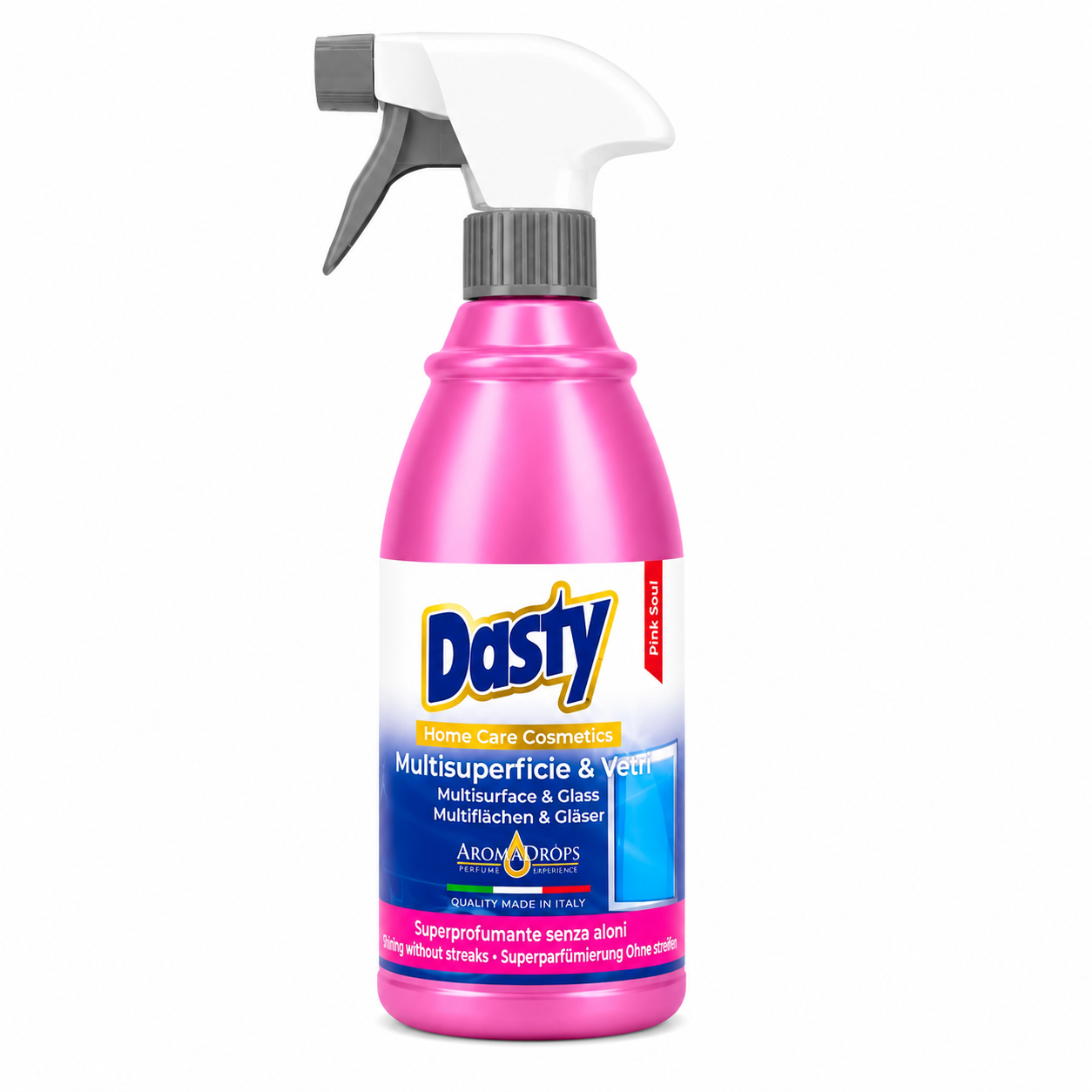 Dasty Multisurface & Glass Pink Soul langų ir universalių paviršių valiklis 700 ml