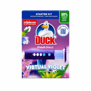 Duck Fresh Discs Virtual Violet Starter Kit 36 ml – klozeto gaiviklis su gelio diskais