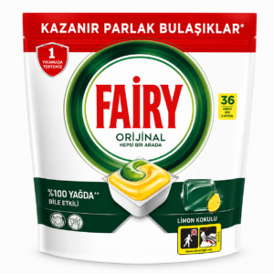 FAIRY Original Lemon indaplovių kapsulės 36 vnt.