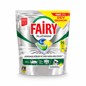 FAIRY Platinum indaplovių kapsulės Lemon, 96 vnt.