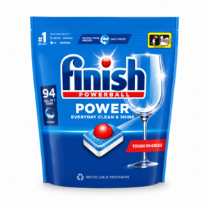 FINISH Powerball Power Everyday Clean & Shine indaplovių kapsulės Fresh 94 vnt.