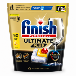 Finish Powerball Ultimate Plus Lemon indaplovių kapsulės 90 vnt.