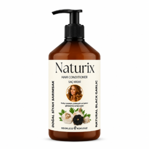 Naturix Hair Conditioner Natural Black Garlic 500 ml – plaukų kondicionierius su juoduoju česnaku