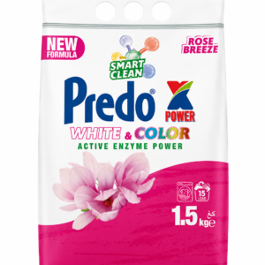 PREDOX Power White & Color Rose Breeze skalbimo milteliai 1,5 kg