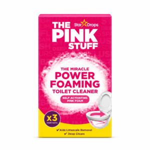 The Pink Stuff Power Foaming Toilet Cleaner 3 × 100 g – savaime aktyvuojančios putos klozeto valymui