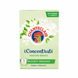 Chanteclair i Concentrati Muschio Bianco baltojo muskuso kvapnūs maišeliai spintoms 36 g, 3 vnt.